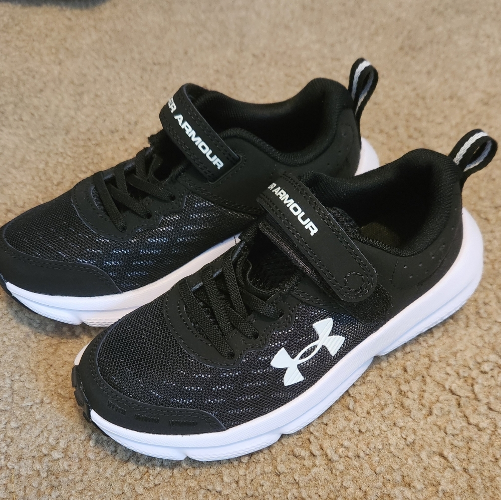 Under Armour Kids' Black and White Sneakers